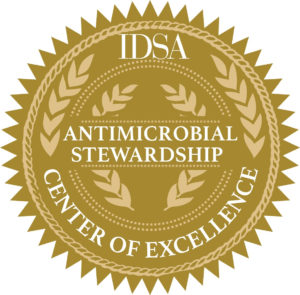 IDSA Antimicrobial Stewardship Center of Excellence seal