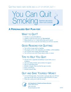 Thumbnail of tearsheet titled "You Can Quit Smoking" available from ahrq.gov.