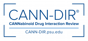 CANN-DIR, or Cannabinnoid Drug Interaction Review, CANN-DIR.psu.edu
